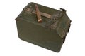 Ammo Can for ammunition belt and 12.7Ãâ108mm cartridge for a 12.7 mm heavy machine gun DShK used by the former Soviet Union